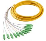 12 Cores Mini Breakout Fiber Optic Pigtails For Sc Connector