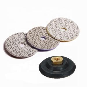 China 3mm Concrete Polishing Pads Resin Bonded Flexible Diamond Polishing Pads factory