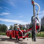 CYTJ45B Underground Drill Rig 18kW Face Drilling Jumbo 1050Nm Rotation torque