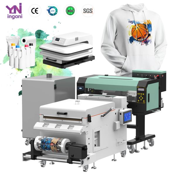 China Ingani DTF Drucker A3 A4 DTF I1600*2 Dual Head TShirt Printing 30CM A3 Imprimante Powder Shaker t Shirt Printing Machine factory