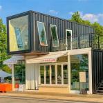 Courtyard Prefab Detachable Coffee Shop Restaurant Luxury Bar Led Flat Pack