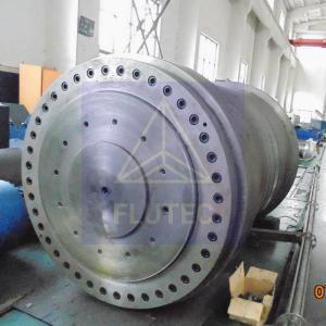 China Base Welded Dump Truck Hydraulic Cylinder For Forging Press Carbon Steel gery Color factory
