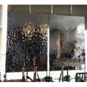 Ss 304 Sheets Golden Color Ceiling Wall Water Ripple Hammered Stamped Decorative