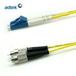 Duplex LC/UPC-FC/UPC Single Mode Fiber Patch Cord 3M PVC Yellow 0.2dB