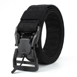 China Magnetic Alloy Nylon Mesh Belt 120cm Quick Release Buckle Belt factory