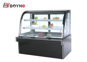 China Fan Cooling R134A Refrigerated Pastry Display Case with Marble Base factory