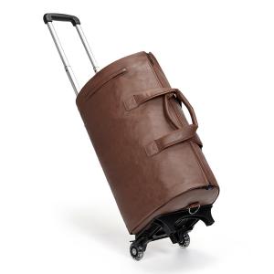 China OEM Rolling Garment Male Travel Duffle Bag With Trolley Sleeve Multipurpose factory