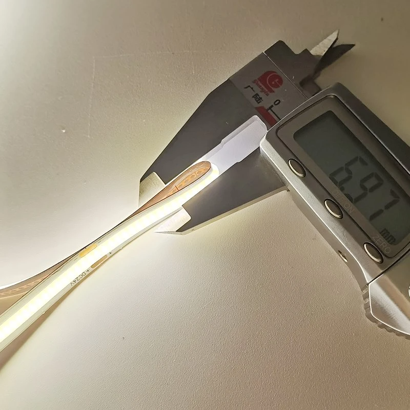 CCT COB Led Strip Light DC12V24V 8mm10mm width 608leds 3000K 6500K for Indoor Decoration