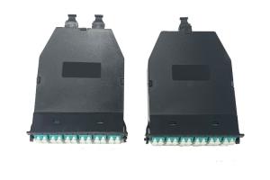 China MPO MTP To LC Cassette 50/125 Multimode OM4 Fiber Optic Cassette Type A factory