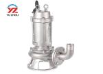 Stainless Steel Submersible Sewage Pump , Submersible Transfer Pump 1hp 5hp