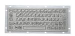 64 Keys Stainless Steel Backlit Usb Keyboard , Industrial Metal Keyboard With