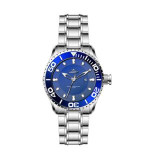 China Silver 47.0mm Full Stainless Steel Watches Quartz Vogue For Men factory