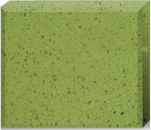 China Olive Green Quartz Stone Countertops Color Optional Customized Size factory