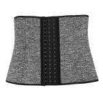 Grey Bodybuilding Waist Trainer OEM 9 Steel Bone Waist Trainer