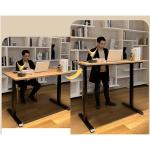 Modern Electric Brown Wooden Standing Desk for Study Minimalist Classroom Book