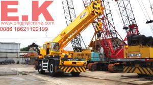 China Used 25ton Japanese KATO rough terrain crane right hand drive boom crane factory