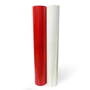 China Red High Intensity Prismatic Reflective Sheeting Roll Printable Flexible OEM factory
