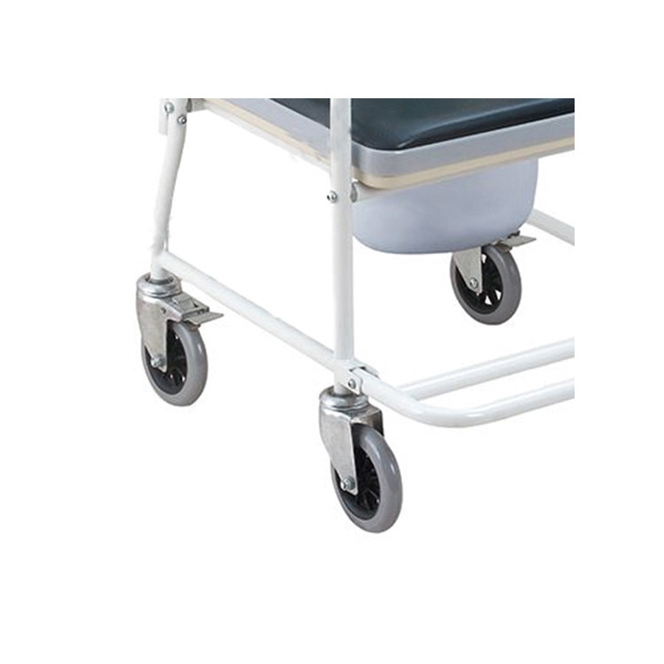 Transfer Portable Folding Commode Shower Wheelchair Load 100Kg