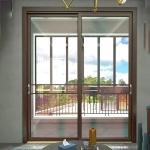 Double Glass Balcony Aluminum Sliding Door External Sliding Glass Patio Doors
