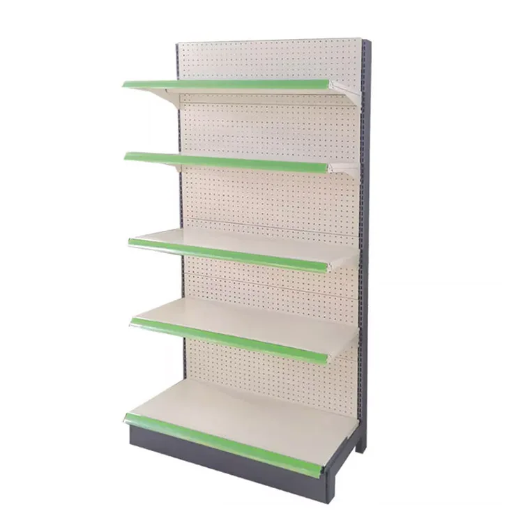 Xingye Factory Custom Size Color Single sided hole back board grocery shelf shop shelf supermarket shelves
