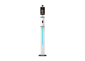 China Face Recognition Thermometer Dispenser IR Forehead Temperature Scanner factory