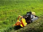 230mm Rubber Tracks with Iron Tread Pattern For Robo Vario Automatic Field Mower