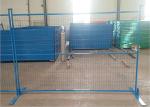 PVC Coated Temporary Fence Panels 5.0mm Wire Diameter Heat Treated
