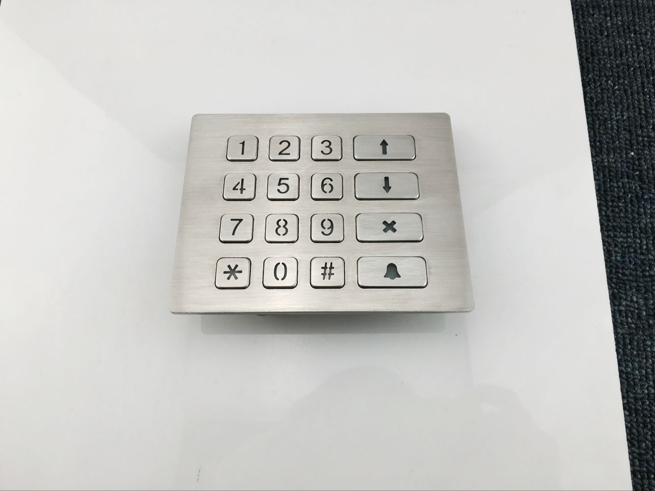 factory supply illuminated keypa metal keypad with 16 key buttons