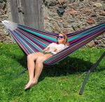 Weather Resistant Hammock Swing Chair Easy Collapsible Outdoor Canvas Hammock