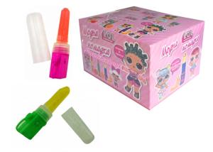 China Strawberry Flavor Glow Sweets Candy Lipstick Shape 24 Months Shelf Life factory