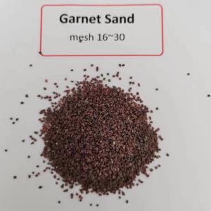 China Garnet Sand mesh 16/30 Abrasive for Sandblasting: Natural Abrasive medium, Mohs 7.0-7.5, Sa2.5-3 factory