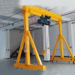 Indoor Warehouse Portable Gantry Crane Adjustable Electric Driven Anti Swaying