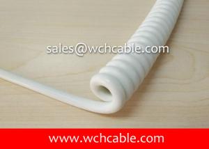 China UL20866 Industry Connection Curly Cable PUR Jacket Rated 80C 300V factory