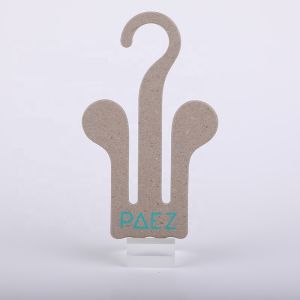 3mm Biodegradable Customized Sandal Paper Hanger Cardboard Hanger Hooks