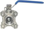 Female Thread 1/2" Full Port Ball Valve 3 Piece Stainless Steel 316 NPT WOG1000