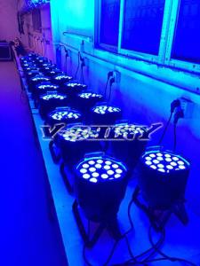 China 18Watt x 18pcs Rgbwauv 6 in 1 Zoom Led Par Dj Light With 15-60 degree Zoom Angle factory