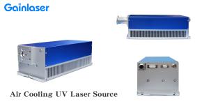 China 7 Fans 150KHz Uv Laser Marking Machine Horizontal For Leather factory