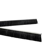 Flexible Nylon Wood Back Industrial Door Brush Seal Strip For Door Cleaning