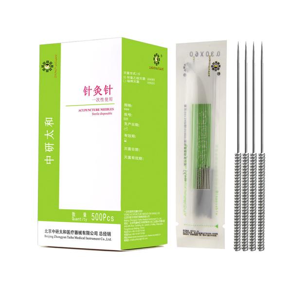 10mm Handle Length Straight Acupuncture Intradermal Needles For Traditional