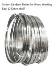 Aminatech Carbon Bandsaw Blades for Wood Working Size: 1750mmx6x6T