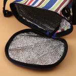 Portable Non Woven Insulated Cooler Bags Silk Screen Printing Hot Stamping
