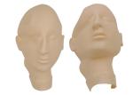 Flexible 3D Silicone Tattoo Practice Skin Face Mask , Easy To Wash