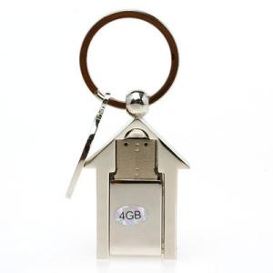 China Kongst Cheap Metal House Shape Flash Drive USB 2.0 for Promotional Gift factory