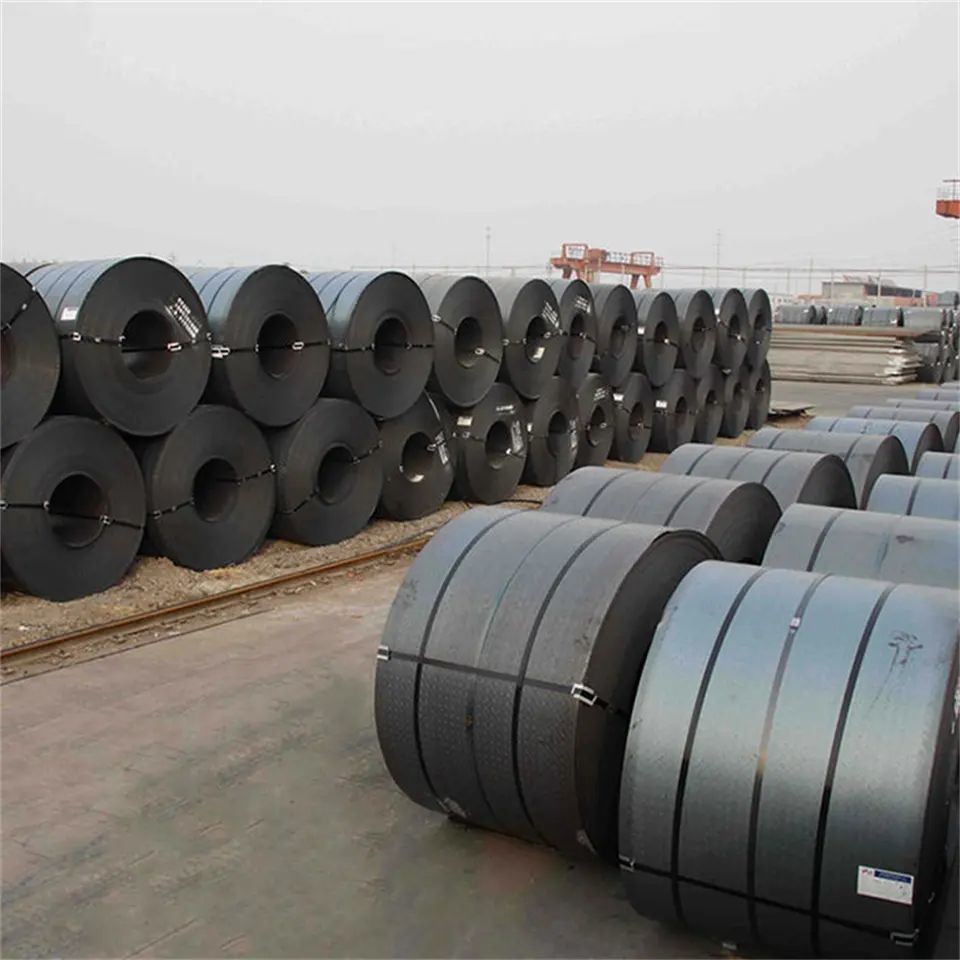 Black Hot Rolled Carbon Steel Coils Suppliers Galvanized For Bending Welding Decoiling