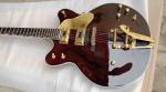 Manufacturer custom made hot semi hollow jazz electric guitar gold hardware in