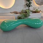 Garden Customized Fiberglass Resin Furniture / Fiberglass Furniture Table Sets