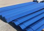 Green Perforated Corrugated Steel Wind And Dust Barrier Panels