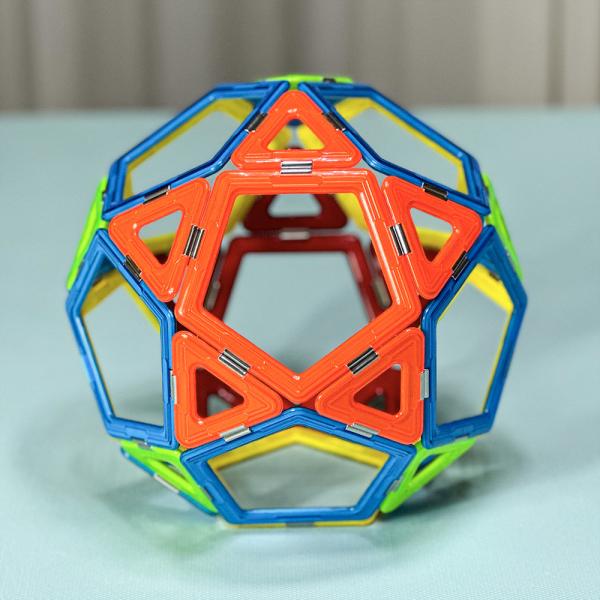 DIY 3D Magnetic Tiles Freestyle Planet Exploration Shapes Magnetic Building