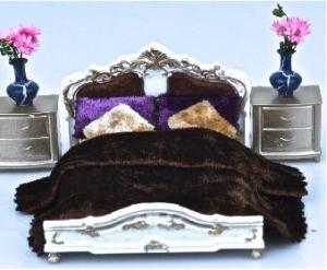 China 1:25European style bed--scale model bed ,model furnitures, architectural model materials factory
