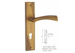 European Zinc Alloy Door Handle , 85mm Popular Kitchen Door Handles Gold Plated